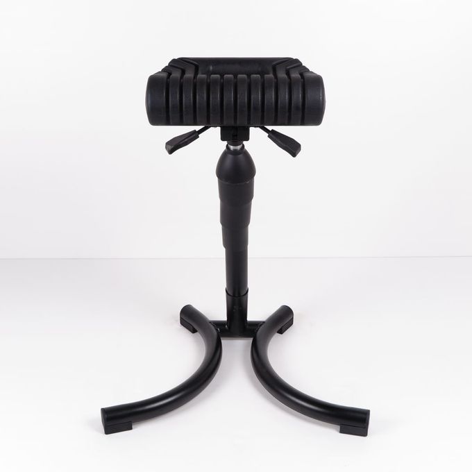 黒いPUの泡の空電の自由な座席立場の腰掛けの調節可能な持ち上がる椅子