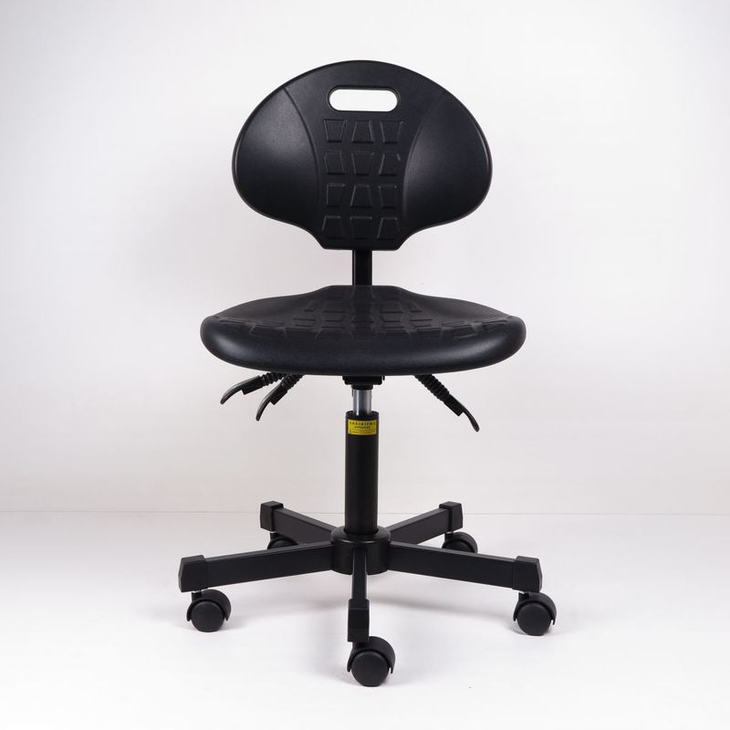 背部非サポート スリップの表面が付いている黒いウレタン フォームの人間工学的の実験室の椅子 サプライヤー