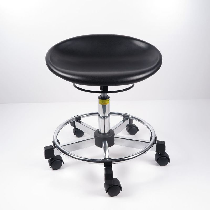 黒いポリウレタン人間工学的の実験室の腰掛け、耐久の回転オフィスの椅子 サプライヤー