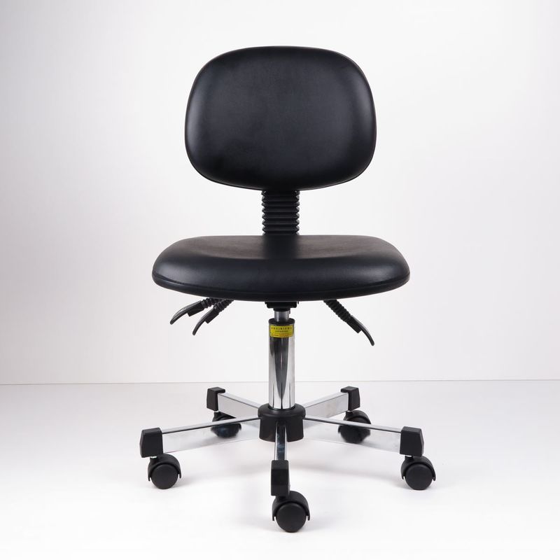 三準位調節を用いる黒いPUの革医学/病院の人間工学的の実験室の椅子 サプライヤー