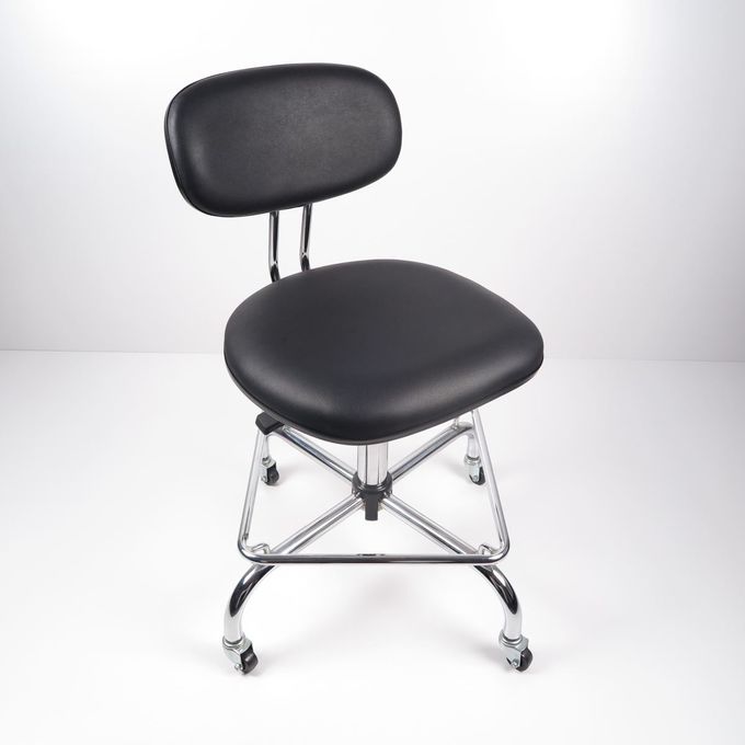 フィートの残りの黒いPU革人間工学的ESDの椅子の仕事のオフィスの伝導性の椅子